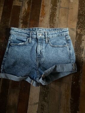 wild fable Medium Wash Rolled Hem Jean Shorts